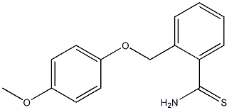 2-[(4-methoxyphenoxy)methyl]benzenecarbothioamide Struktur