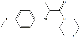 2-[(4-methoxyphenyl)amino]-1-(morpholin-4-yl)propan-1-one,,结构式