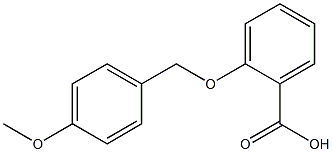 2-[(4-methoxyphenyl)methoxy]benzoic acid Struktur