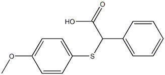 2-[(4-methoxyphenyl)sulfanyl]-2-phenylacetic acid Structure