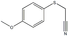 2-[(4-methoxyphenyl)sulfanyl]acetonitrile,,结构式