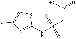 2-[(4-methyl-1,3-thiazol-2-yl)sulfamoyl]acetic acid|