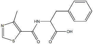 2-[(4-methyl-1,3-thiazol-5-yl)formamido]-3-phenylpropanoic acid 结构式