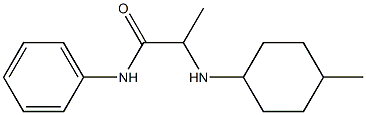 2-[(4-methylcyclohexyl)amino]-N-phenylpropanamide Struktur