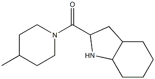 2-[(4-methylpiperidin-1-yl)carbonyl]octahydro-1H-indole,,结构式