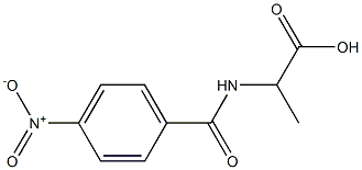 2-[(4-nitrobenzoyl)amino]propanoic acid Structure