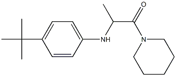 2-[(4-tert-butylphenyl)amino]-1-(piperidin-1-yl)propan-1-one Structure