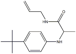 2-[(4-tert-butylphenyl)amino]-N-(prop-2-en-1-yl)propanamide 化学構造式