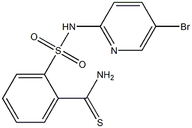 2-[(5-bromopyridin-2-yl)sulfamoyl]benzene-1-carbothioamide