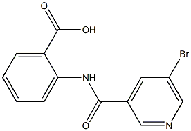 2-[(5-bromopyridine-3-)(methyl)amido]benzoic acid Struktur