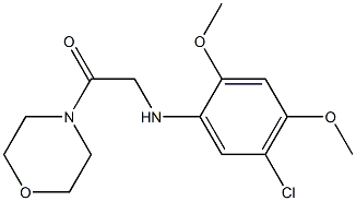 2-[(5-chloro-2,4-dimethoxyphenyl)amino]-1-(morpholin-4-yl)ethan-1-one|