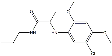 2-[(5-chloro-2,4-dimethoxyphenyl)amino]-N-propylpropanamide