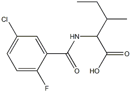 2-[(5-chloro-2-fluorophenyl)formamido]-3-methylpentanoic acid