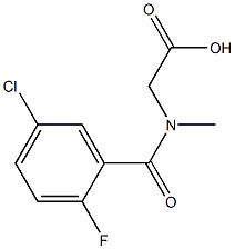 2-[(5-chloro-2-fluorophenyl)-N-methylformamido]acetic acid|