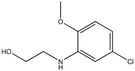 2-[(5-chloro-2-methoxyphenyl)amino]ethan-1-ol 化学構造式