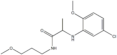  2-[(5-chloro-2-methoxyphenyl)amino]-N-(3-methoxypropyl)propanamide