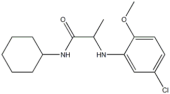 2-[(5-chloro-2-methoxyphenyl)amino]-N-cyclohexylpropanamide