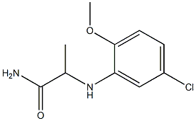  2-[(5-chloro-2-methoxyphenyl)amino]propanamide