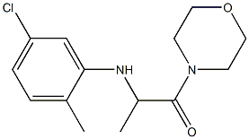 2-[(5-chloro-2-methylphenyl)amino]-1-(morpholin-4-yl)propan-1-one Structure