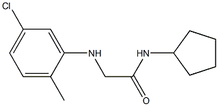 2-[(5-chloro-2-methylphenyl)amino]-N-cyclopentylacetamide Struktur