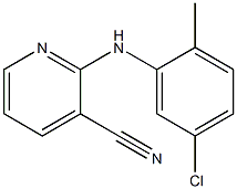 2-[(5-chloro-2-methylphenyl)amino]pyridine-3-carbonitrile Struktur