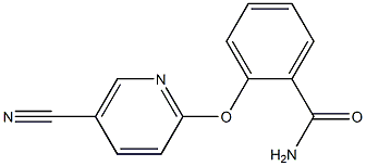 2-[(5-cyanopyridin-2-yl)oxy]benzamide,,结构式