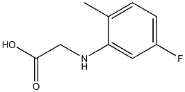 2-[(5-fluoro-2-methylphenyl)amino]acetic acid Structure