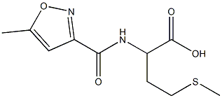 2-[(5-methyl-1,2-oxazol-3-yl)formamido]-4-(methylsulfanyl)butanoic acid Structure