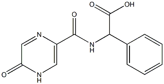 2-[(5-oxo-4,5-dihydropyrazin-2-yl)formamido]-2-phenylacetic acid,,结构式