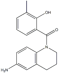 2-[(6-amino-1,2,3,4-tetrahydroquinolin-1-yl)carbonyl]-6-methylphenol Structure