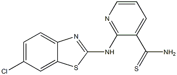 2-[(6-chloro-1,3-benzothiazol-2-yl)amino]pyridine-3-carbothioamide