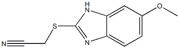 2-[(6-methoxy-1H-1,3-benzodiazol-2-yl)sulfanyl]acetonitrile,,结构式