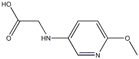 2-[(6-methoxypyridin-3-yl)amino]acetic acid Struktur