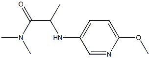 2-[(6-methoxypyridin-3-yl)amino]-N,N-dimethylpropanamide|
