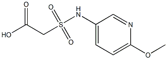 2-[(6-methoxypyridin-3-yl)sulfamoyl]acetic acid