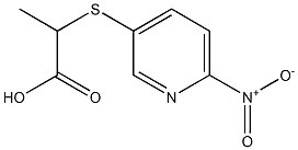 2-[(6-nitropyridin-3-yl)sulfanyl]propanoic acid Structure