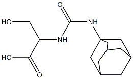 2-[(adamantan-1-ylcarbamoyl)amino]-3-hydroxypropanoic acid Structure
