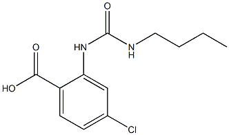 2-[(butylcarbamoyl)amino]-4-chlorobenzoic acid Structure