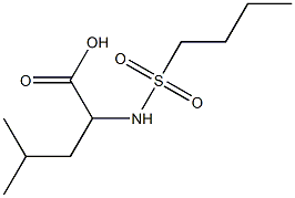 2-[(butylsulfonyl)amino]-4-methylpentanoic acid Structure