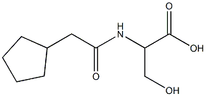 2-[(cyclopentylacetyl)amino]-3-hydroxypropanoic acid