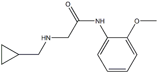 2-[(cyclopropylmethyl)amino]-N-(2-methoxyphenyl)acetamide,,结构式