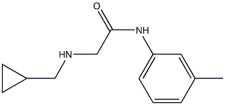 2-[(cyclopropylmethyl)amino]-N-(3-methylphenyl)acetamide,,结构式