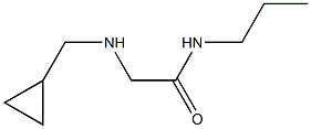 2-[(cyclopropylmethyl)amino]-N-propylacetamide Structure