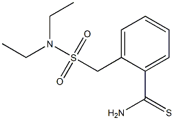 2-[(diethylsulfamoyl)methyl]benzene-1-carbothioamide,,结构式