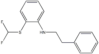 2-[(difluoromethyl)sulfanyl]-N-(2-phenylethyl)aniline Structure