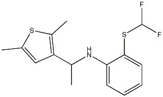 2-[(difluoromethyl)sulfanyl]-N-[1-(2,5-dimethylthiophen-3-yl)ethyl]aniline