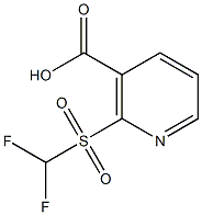 2-[(difluoromethyl)sulfonyl]nicotinic acid Structure