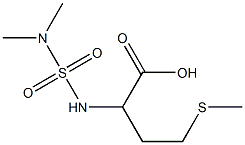 2-[(dimethylsulfamoyl)amino]-4-(methylsulfanyl)butanoic acid,,结构式