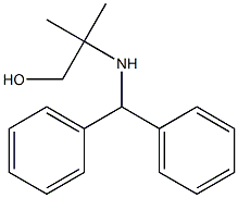 2-[(diphenylmethyl)amino]-2-methylpropan-1-ol Struktur