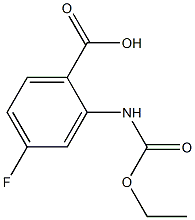 2-[(ethoxycarbonyl)amino]-4-fluorobenzoic acid 结构式